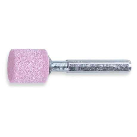 Beta Mole abrasive con gambo, granuli abrasivi con corindone rosa con legante ceramico, forma cilindrica
