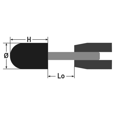 Beta Mole abrasive con gambo, granuli abrasivi di corindone rosa con legante ceramico, forma cilindro arrotondato