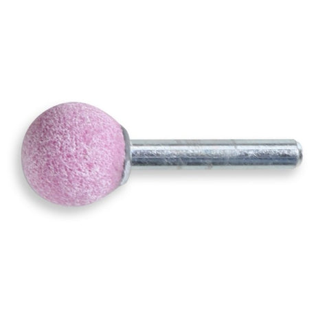 Beta Mole abrasive con gambo, granuli abrasivi di corindone rosa con legante ceramico, forma sferica