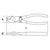 Beta Tagliacavi impugnature bimateriale per taglio di cavi isolati di rame e alluminio H-SAFE