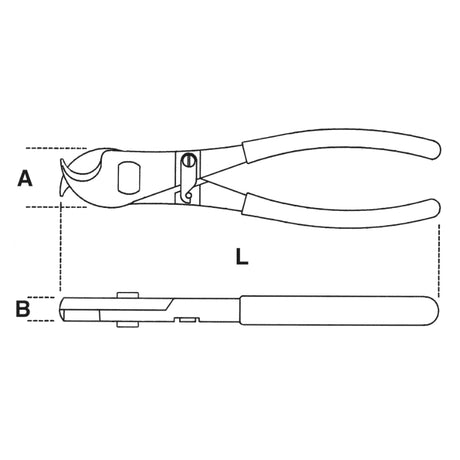 Beta Tagliacavi impugnature bimateriale per taglio di cavi isolati di rame e alluminio H-SAFE