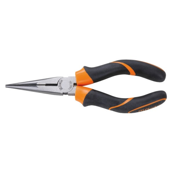 Beta Assortimento di 1 pinza universale, 1 pinza becchi mezzotondi lunghi e 1 tronchese, impugnatura bimateriale, con finitura industriale