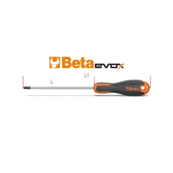 Giravite Evox per viti con impronta a croce Pozidriv®-Supadriv® cromati punta nera