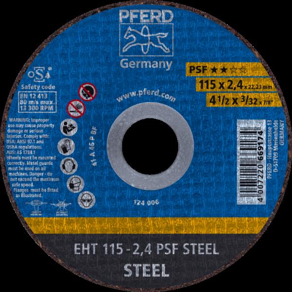 PFERD Dischi da taglio EHT 115-2,4 PSF STEEL