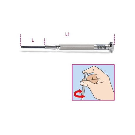 Beta Microgiravite per viti con impronta a croce Phillips®