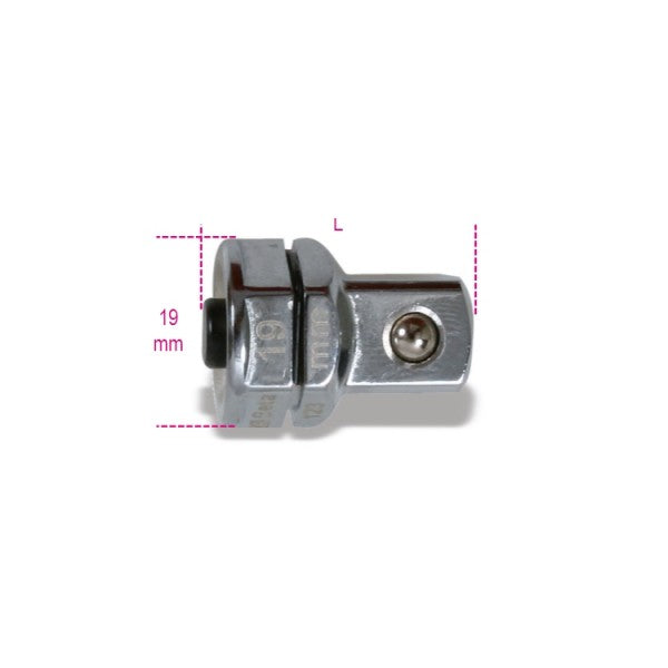 Beta Adattatore a sgancio rapido da 1/2" per chiavi a cricchetto da 19 mm cromato - Olivieri Ferramenta srl