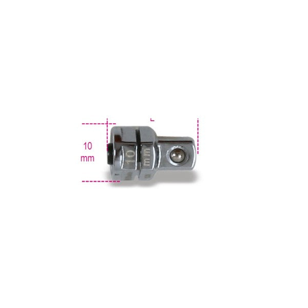 Beta Adattatore a sgancio rapido da 1/4" per chiavi a cricchetto da 10 mm cromato - Olivieri Ferramenta srl