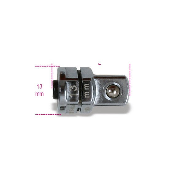 Beta Adattatore a sgancio rapido da 3/8" per chiavi a cricchetto da 13 mm cromato - Olivieri Ferramenta srl