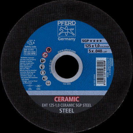 PFERD Dischi da taglio EHT 100-1,3 CERAMIC SGP STEEL/16,0