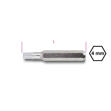 Beta Inserti 4 mm per viti con impronta Tamper Resistant Torx®