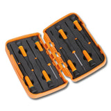 Beta Serie di 8 microgiravite, Lama Piatta e Phillips® in astuccio plastico rigido