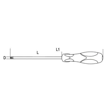 Beta Giravite per viti con impronta a croce Pozidriv®-Supadriv® cromati punta nera H-SAFE