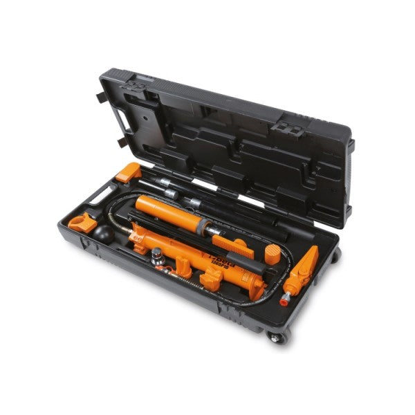 Beta Pompa oleodinamica 10 t e kit accessori per carrozzeria in pratica valigia trolley