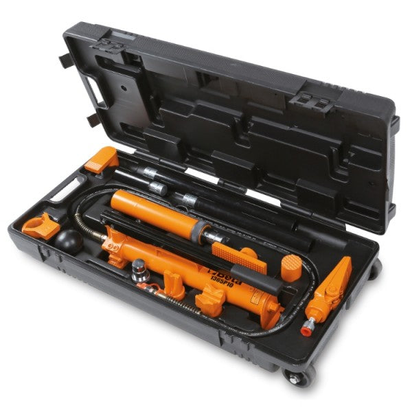 Beta Pompa oleodinamica 10 t e kit accessori per carrozzeria in pratica valigia trolley