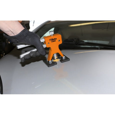 Beta Attrezzo levabolli con kit di 19 funghetti di plastica Da utilizzare con colla a caldo per superfici verniciate 1851VK-12V