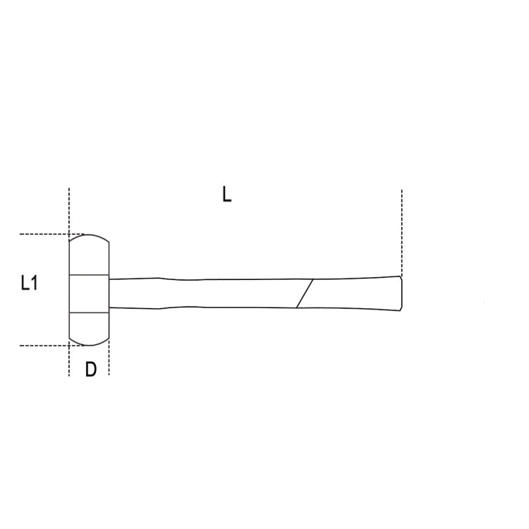 Beta Mazzuole con battenti intercambiabili in materiale plastico manico in legno H-SAFE