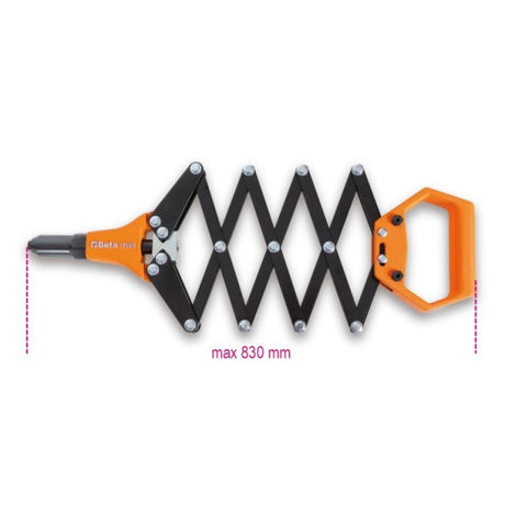 Beta Rivettatrice estensibile fornita con 5 testine intercambiabili