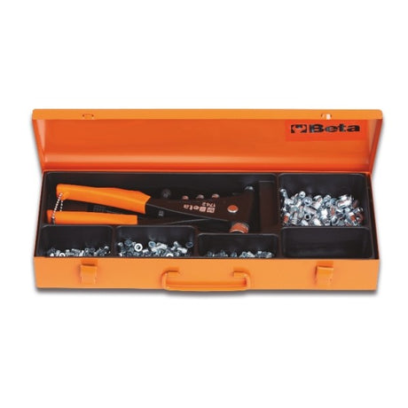 Beta Rivettatrice 1742 con assortimento di 4 inserti filettati in acciaio