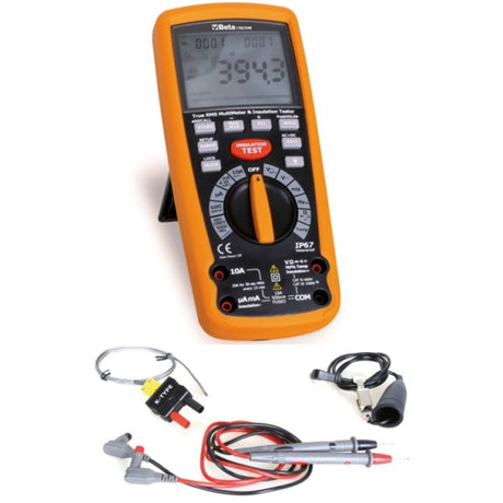 Beta Multimetro/megaohmetro per test isolamento ad alta tensione. Lettura a valore efficace TRUE RMS