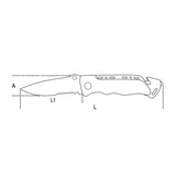 Beta Coltello soccorso auto con funzione martello frangicristallo e tagliacinture di sicurezza