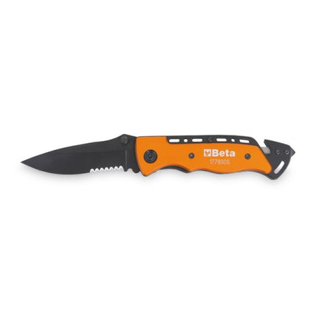 Beta Coltello soccorso auto con funzione martello frangicristallo e tagliacinture di sicurezza