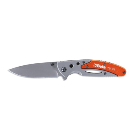 Beta Coltello a serramanico impugnatura in alluminio in astuccio