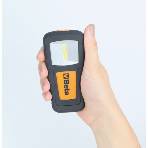 Beta Lampada ricaricabile compatta con LED ad altissima luminosità. Batteria ai polimeri di litio