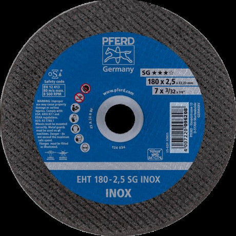 PFERD Dischi da taglio EHT 180-2,5 SG INOX