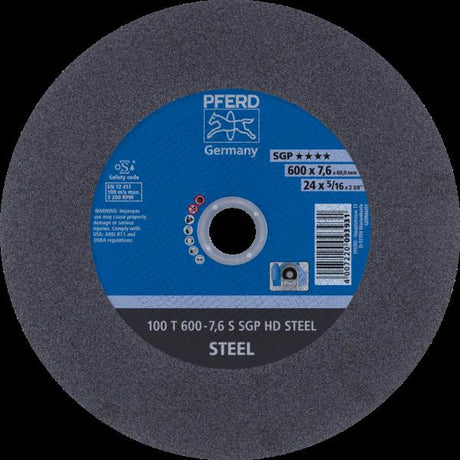 PFERD HEAVY DUTY SGP fino a diam. 2000 mm 100 T 600-7,6 S SGP HD STEEL/60,0