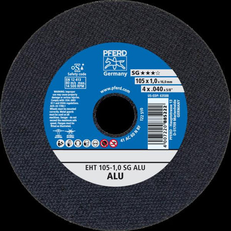 PFERD Dischi da taglio EHT 100-1,0 SG ALU