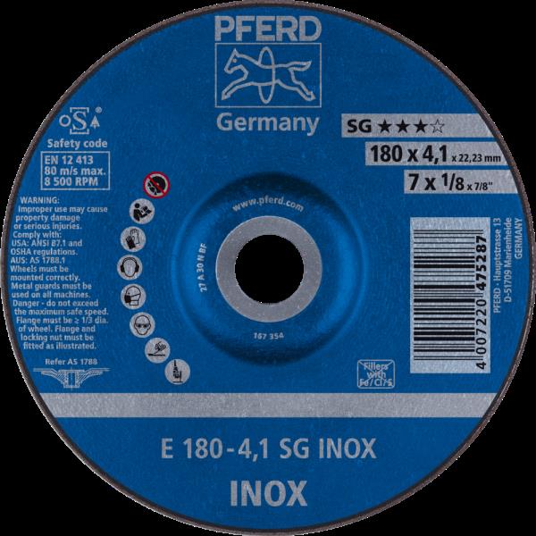 PFERD Dischi da sbavo E 180-4,1 SG INOX