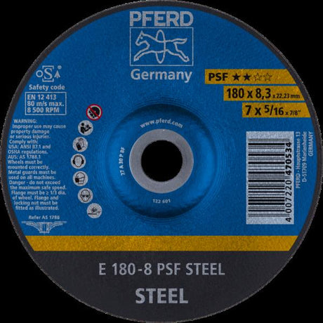 PFERD Dischi da sbavo E 180-8 PSF STEEL