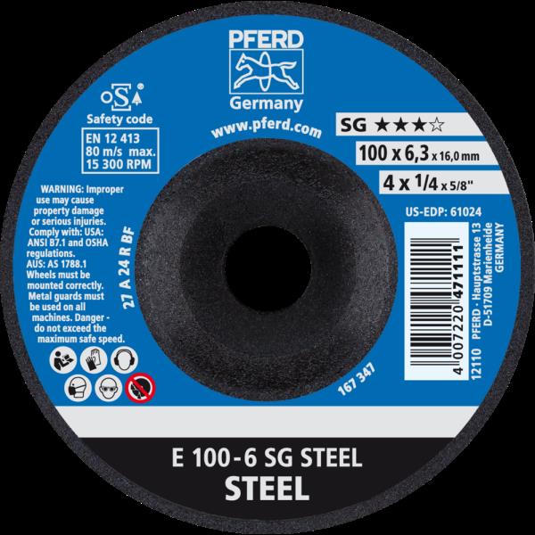 PFERD Dischi da sbavo E 100-6 SG STEEL/16,0
