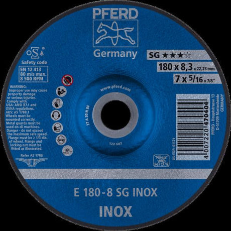 PFERD Dischi da sbavo E 180-8 SG INOX
