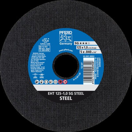 PFERD Dischi da taglio EHT 125-1,0 SG STEEL