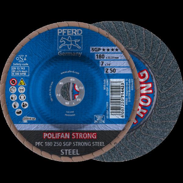 PFERD Dischi lamellari POLIFAN PFC 180 Z 50 SGP STRONG STEEL