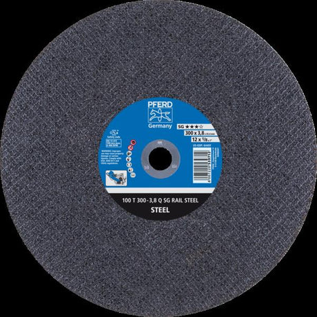 PFERD RAIL SG dischi taglio stazionario 100 T 300-3,8 Q SG RAIL STEEL/25,4