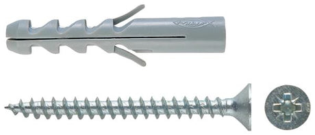 FISCHER Tasselli S 6 V con vite (100 Pz.)