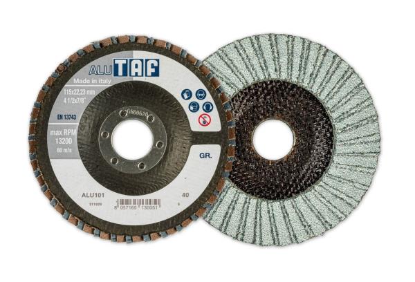 Dischi lamelle zirconio top inclinati Linea ALU TAF ⌀ mm 125