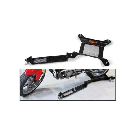 Beta Base mobile per cavalletto centrale o per ruota posteriore moto con estensione per cavalletto laterale
