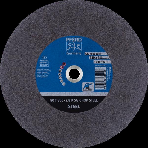 PFERD CHOPSAW dischi da taglio uso stazionario 80 T 350-2,8 K SG CHOP STEEL/25,4