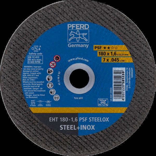 PFERD Dischi da taglio EHT 180-1,6 PSF STEELOX