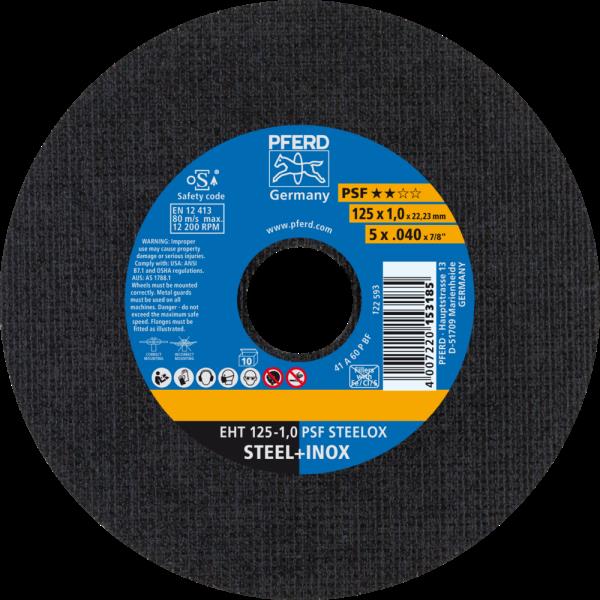 PFERD Dischi da taglio EHT 125-1,0 PSF STEELOX (10)