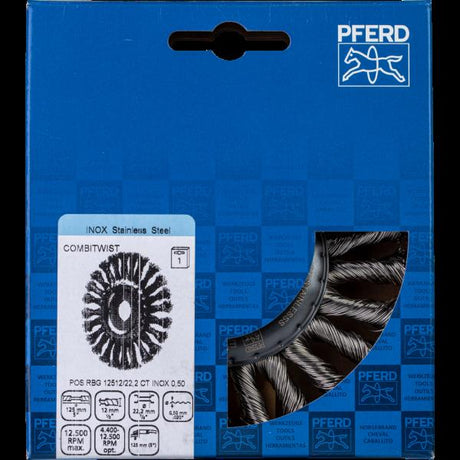 PFERD Spazzole a disco POS RBG 12512/22,2 CT INOX 0,50