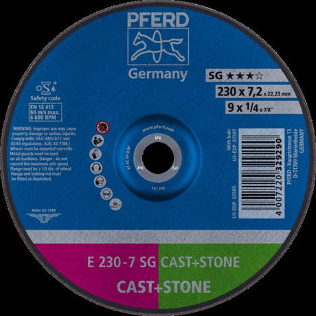 PFERD Dischi da sbavo E 230-7 SG CAST+STONE