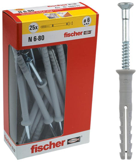 FISCHER Tasselli a percussione N 6x80 Y (1 Pz.)