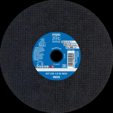 PFERD Dischi da taglio EHT 230-1,9 SG INOX