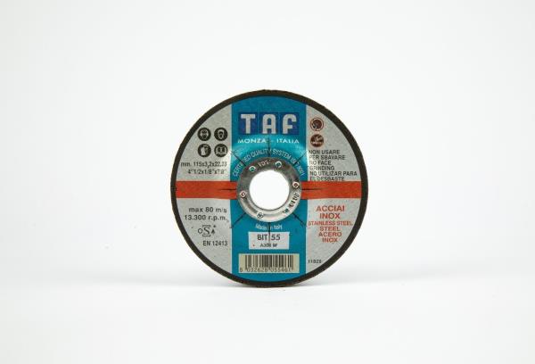 BIT55 (A30R) Taglio di acciai, inox e ghise Mole centro depresso ⌀ mm 180