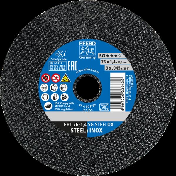 PFERD Dischi da taglio EHT 76-1,4 SG STEELOX/10,0