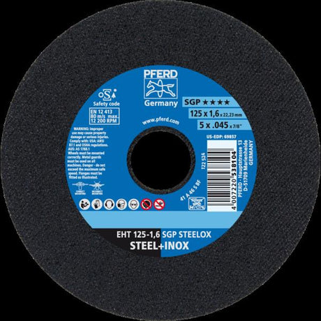 PFERD Dischi da taglio EHT 125-1,6 SGP STEELOX